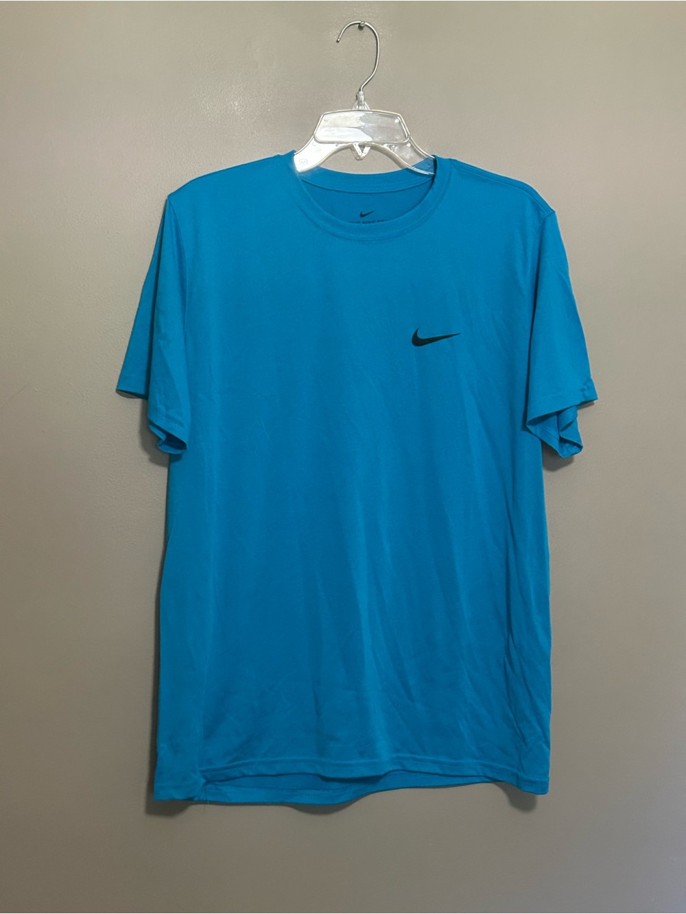 Nike Men's Athletic Short-Sleeve T-Shirt - Blue Size Large